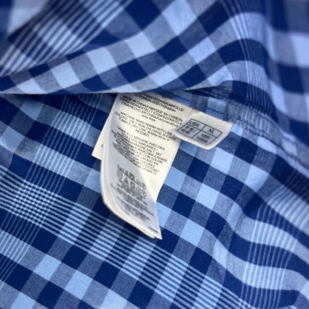 Brooks Brothers Men's XL Regent Fit Blue Plaid Button Down Long Sleeve Shirt - Picture 5 of 10
